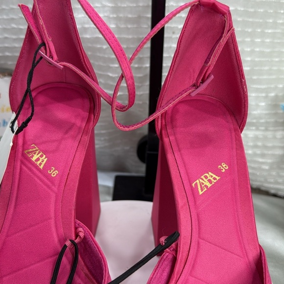 (H3) ZARA, Pink platform heels (new), size 39/8 and 36/5.5 USA - Picture 10 of 12